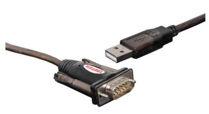 SERIAL CABLE PVC SHEATH 1.5M BLACK RS232 DB9 CONNECTOR TO USB