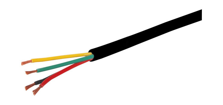 SECURITY CABLE 14/0.20 4 CORE UNSCREENED PVC SHEATH 200M BLACK