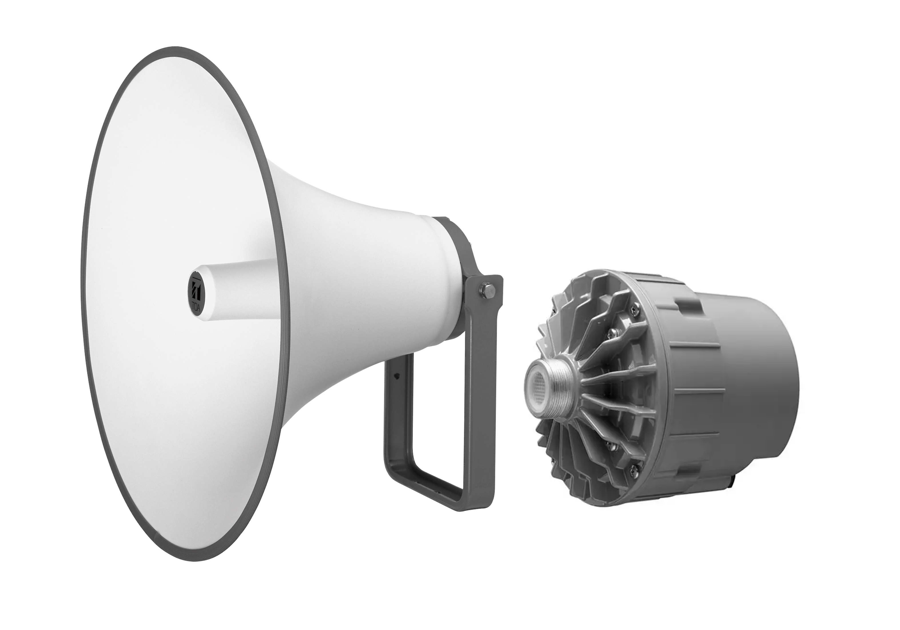 TOA 600MM HORN SPEAKER FLARE (TH-660) WITH 60W DRIVER UNIT (TU660M) INCLUDES MOUNTING BRACKET AND WEATHER-RESISTANT HARDWARE