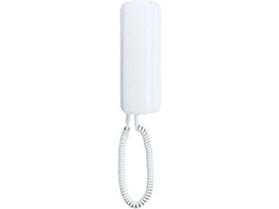 AIPHONE AT SERIES 2-WIRE INTERCOM HANDSET WHITE COMMERCIAL MECHANICAL BUTTON PLASTIC 6VDC