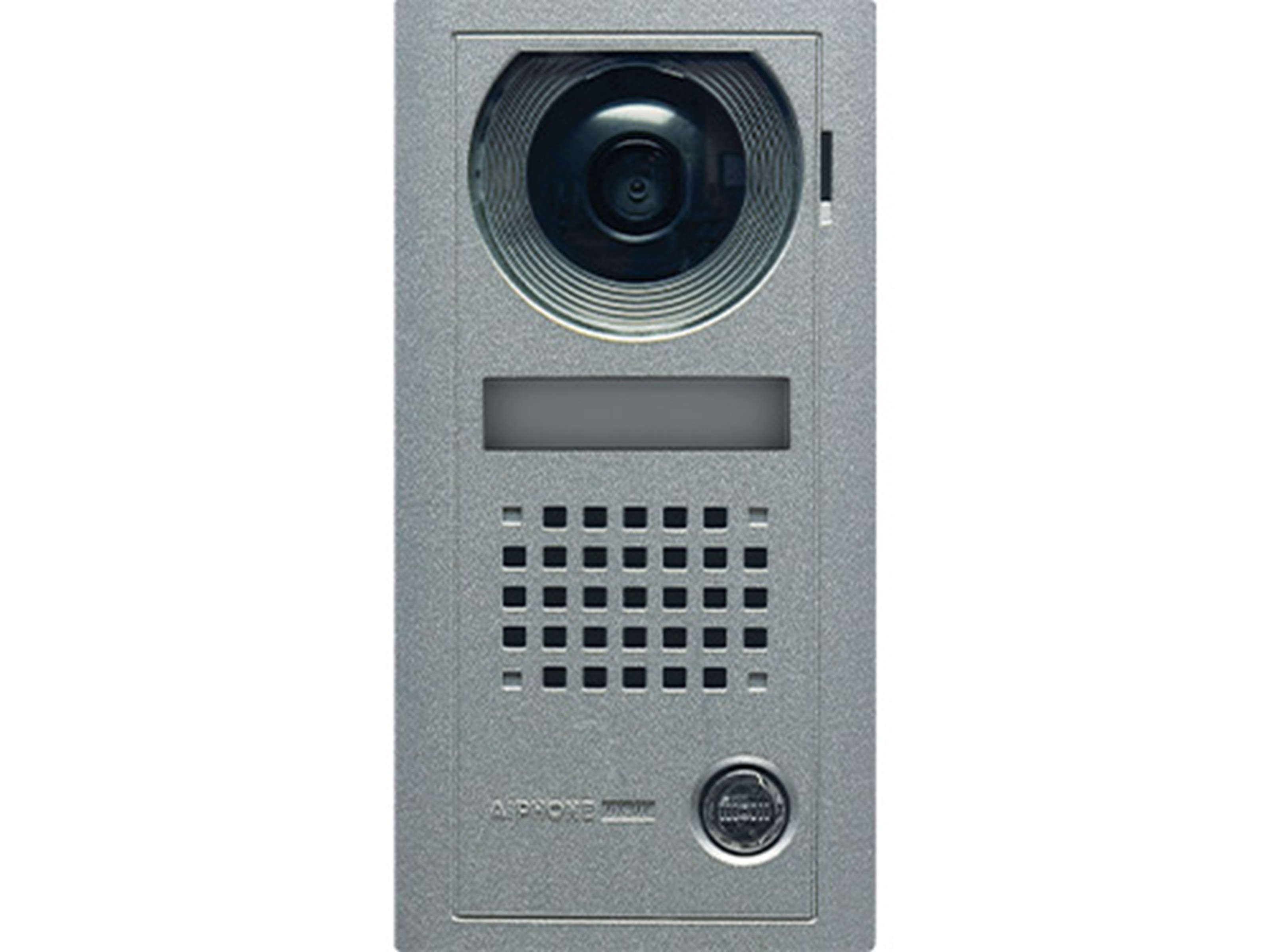 AX SERIES MULTI WIRE INTERCOM 1 BUTTON AUDIO/VIDEO DOOR STATION SILVER COMMERCIAL MECHANICAL BUTTON METAL IP43 POWER BY BUS CONTROLLER