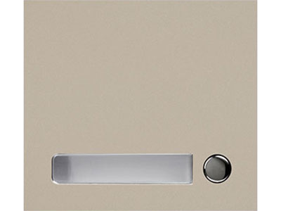 GF-1P GT SERIES 1 MODULE 1 BUTTON COVER ONLY BEIGE METAL