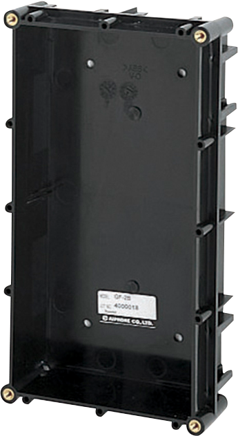 GF-2B GT SERIES 2 MODULE FLUSH MOUNT BACK BOX BLACK PLASTIC