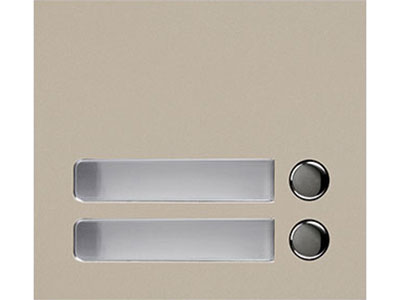 GF-2P GT SERIES 1 MODULE 2 BUTTON COVER ONLY BEIGE METAL