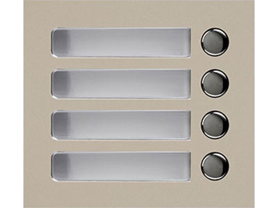GF-4P GT SERIES 1 MODULE 4 BUTTON COVER ONLY BEIGE METAL