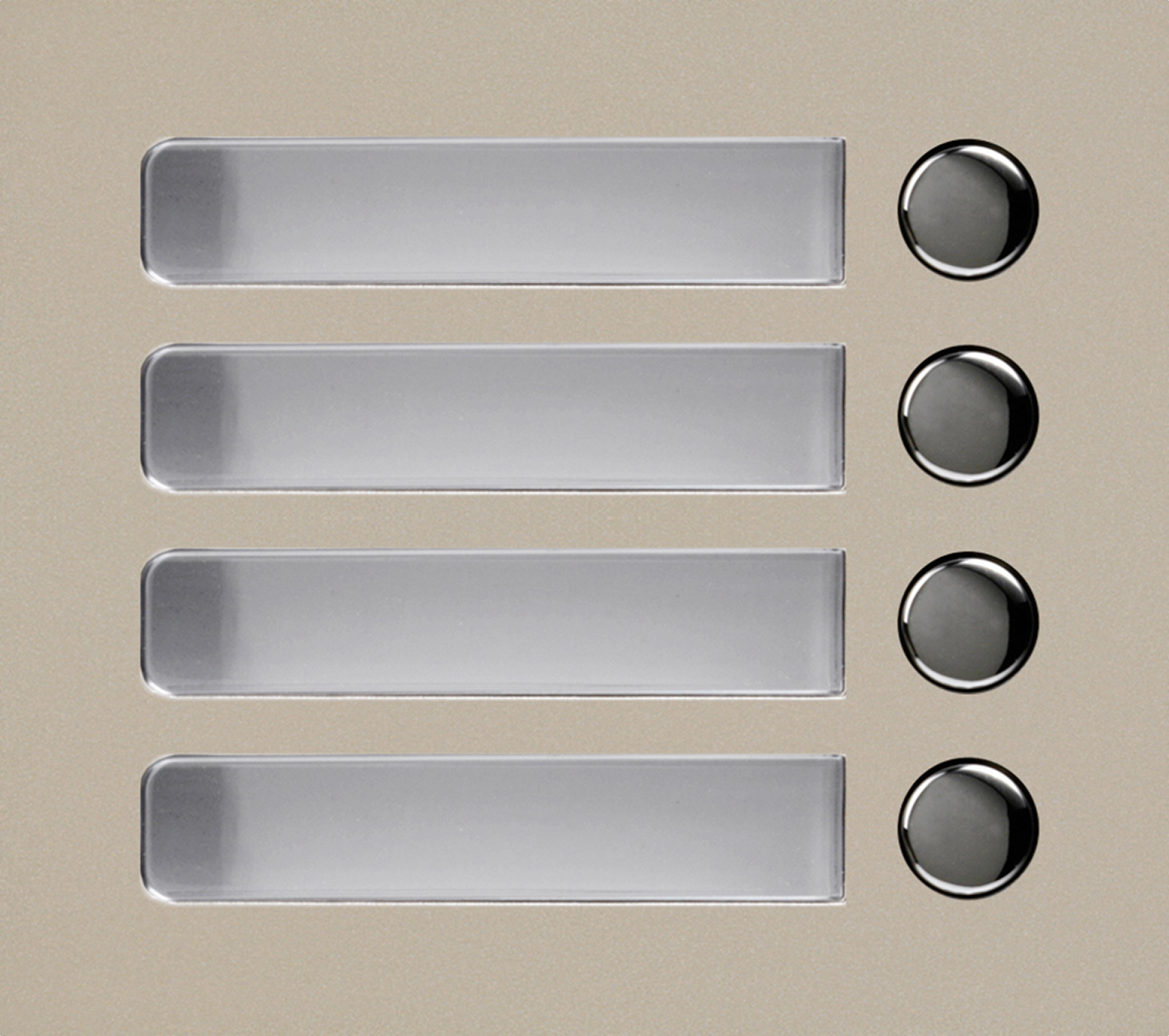 GF-4P GT SERIES 1 MODULE 4 BUTTON COVER ONLY BEIGE METAL