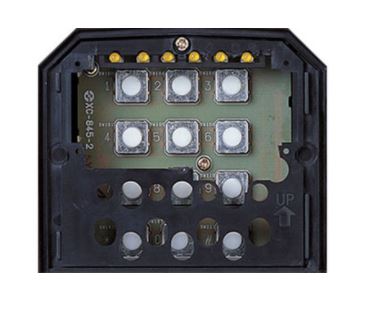 AIPHONE GT SERIES KEYPAD MODULE BLACK APARTMENT MECHANICAL BUTTON PLASTIC POWER BY BUS CONTROLLER