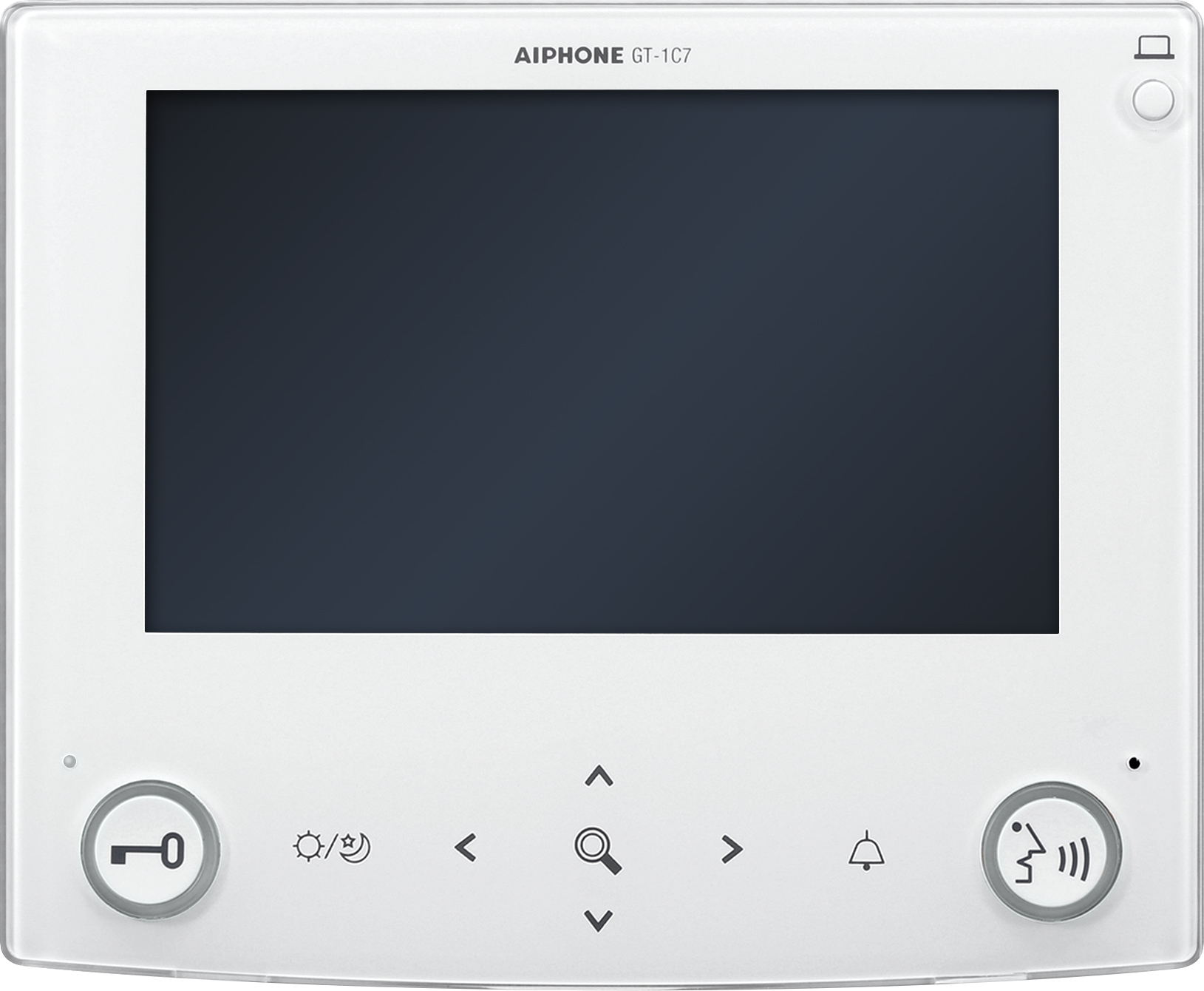 GT SERIES 4-WIRE INTERCOM MONITOR WHITE APARTMENT 7 INCH DISPLAY LCD PLASTIC LOCK OUTPUT(DRY CONTACT) POWER BY BUS CONTROLLER