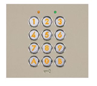 AIPHONE GT SERIES KEYPAD MODULE GOLD APARTMENT MECHANICAL BUTTON PLASTIC POWER BY BUS CONTROLLER