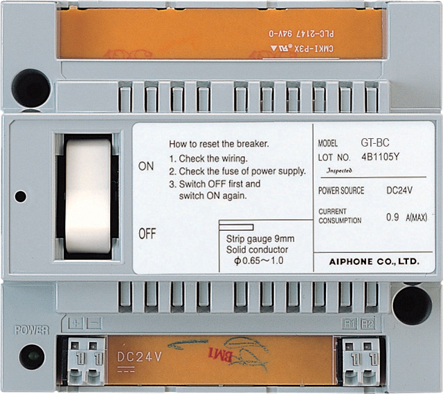 GT SERIES 2-WIRE INTERCOM AUDIO BUS CONTROLER GREY APARTMENT PLASTIC 24VDC