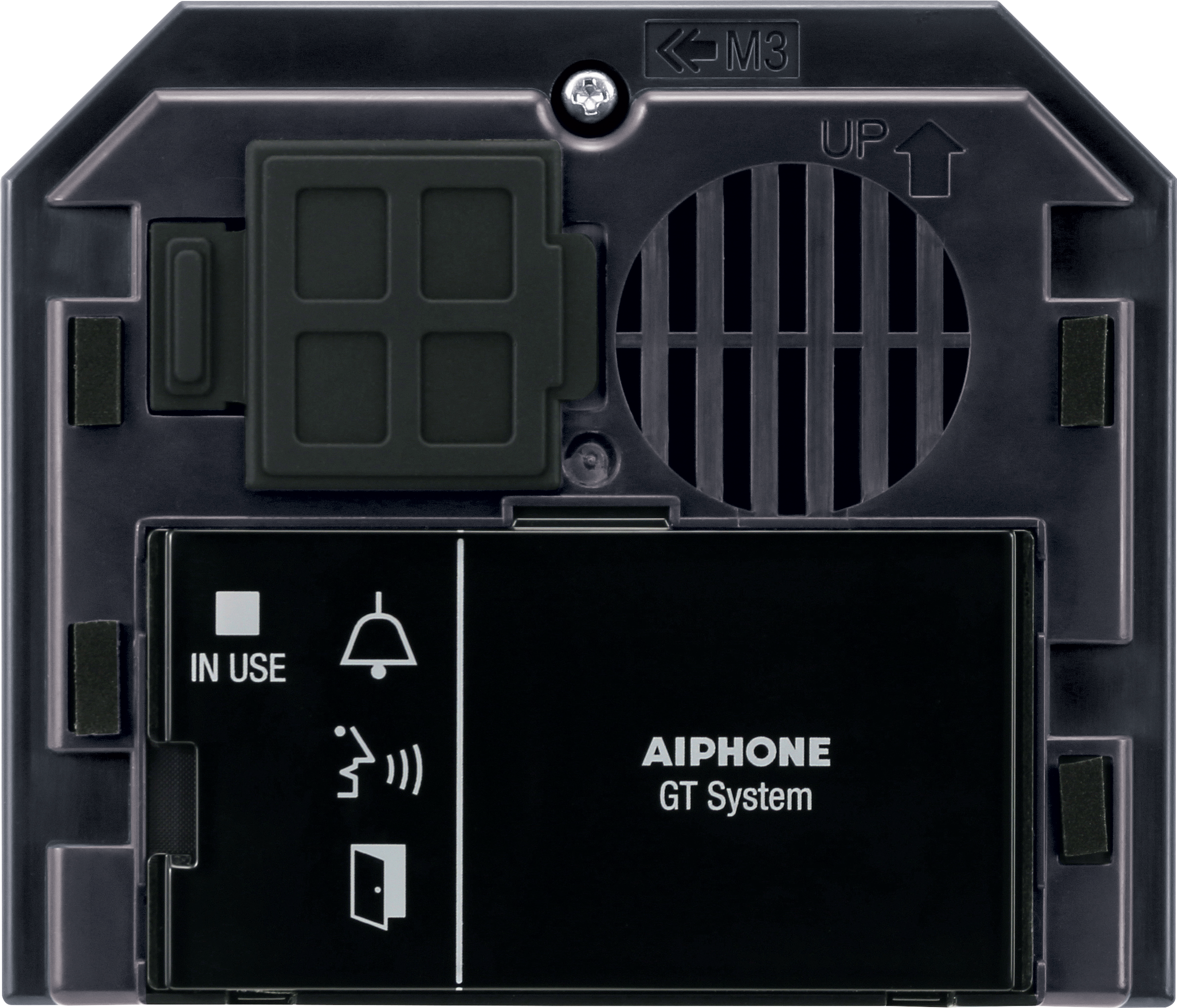 GT SERIES 2-WIRE INTERCOM MODULAR AUDIO MODULE BLACK APARTMENT PLASTIC LOCK OUTPUT(DRY CONTACT) POWER BY BUS CONTROLLER