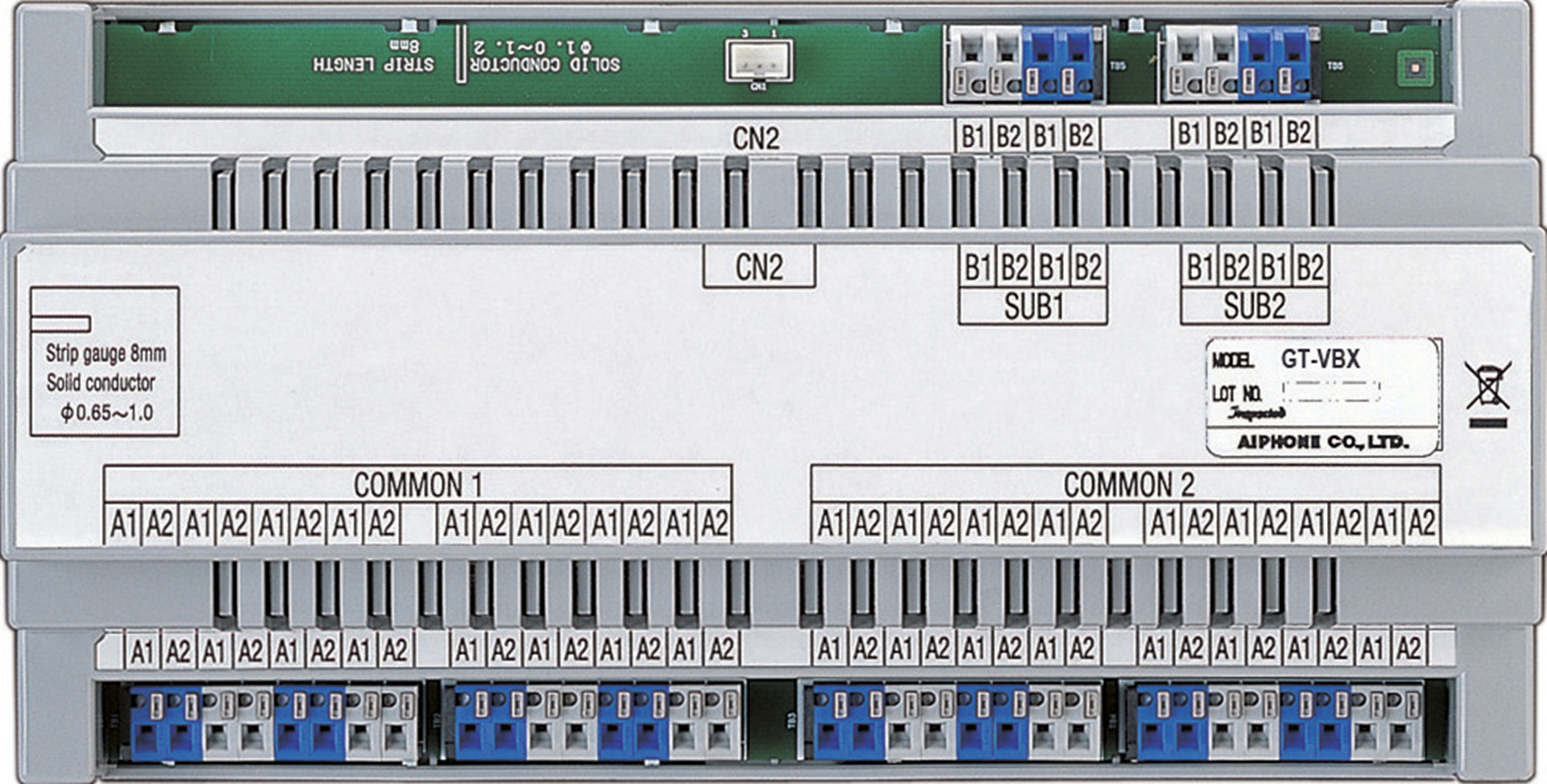 GT SERIES 2-WIRE INTERCOM EXPANDED VIDEO BUS CONTROLER GREY APARTMENT PLASTIC SUB DOOR STATION POWER BY BUS CONTROLLER