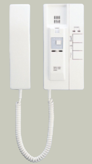 AIPHONE IE SERIES 2-WIRE INTERCOM HANDSET WHITE RESIDENTIAL/COMMERCIAL MECHANICAL BUTTON PLASTIC 12-16VAC/12-24VDC