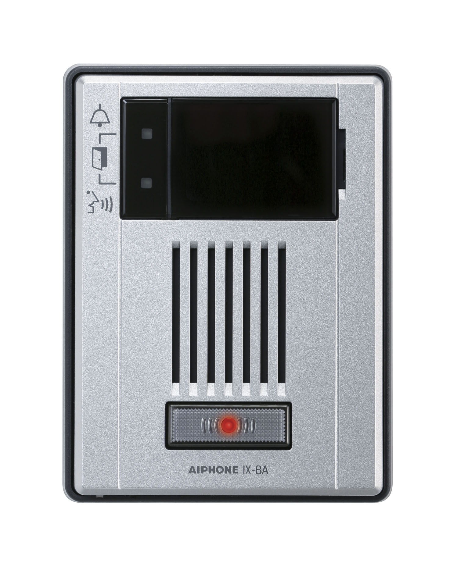 AIPHONE IX SERIES 2 IP INTERCOM 1 BUTTON AUDIO DOOR STATION SILVER COMMERCIAL MECHANICAL BUTTON PLASTIC 48V POE SWITCH