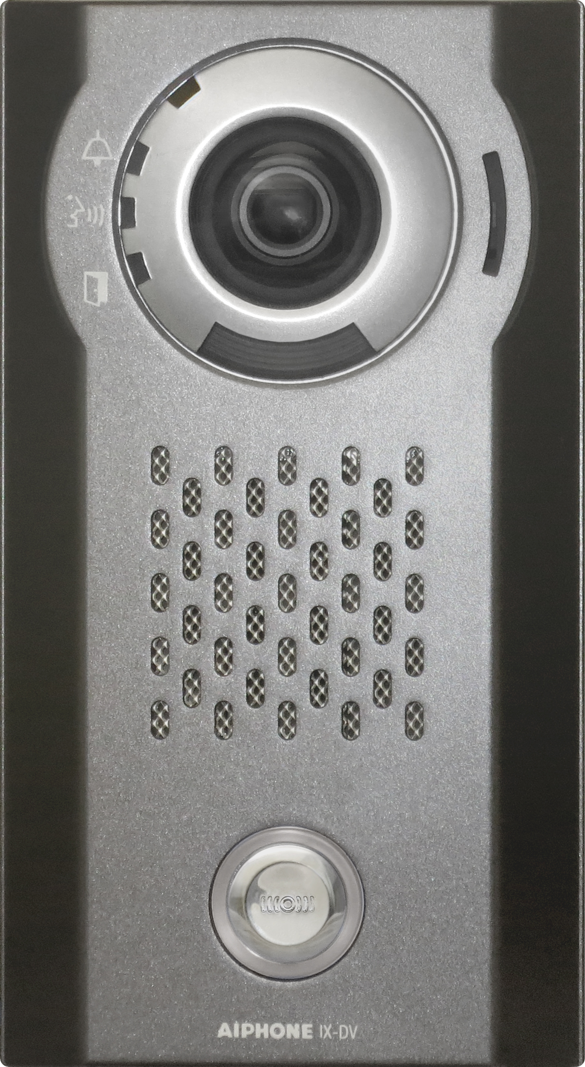 IX SERIES 2 IP INTERCOM 1 BUTTON AUDIO/VIDEO DOOR STATION SILVER COMMERCIAL MECHANICAL BUTTON 1.23MP METAL IP54 IK08 H.264 LOCK OUTPUT(DRY CONTACT) ALARM INPUT SUB DOOR STATION UP TO 32GB MICRO SD CARD 24VDC/48V POE SWITCH