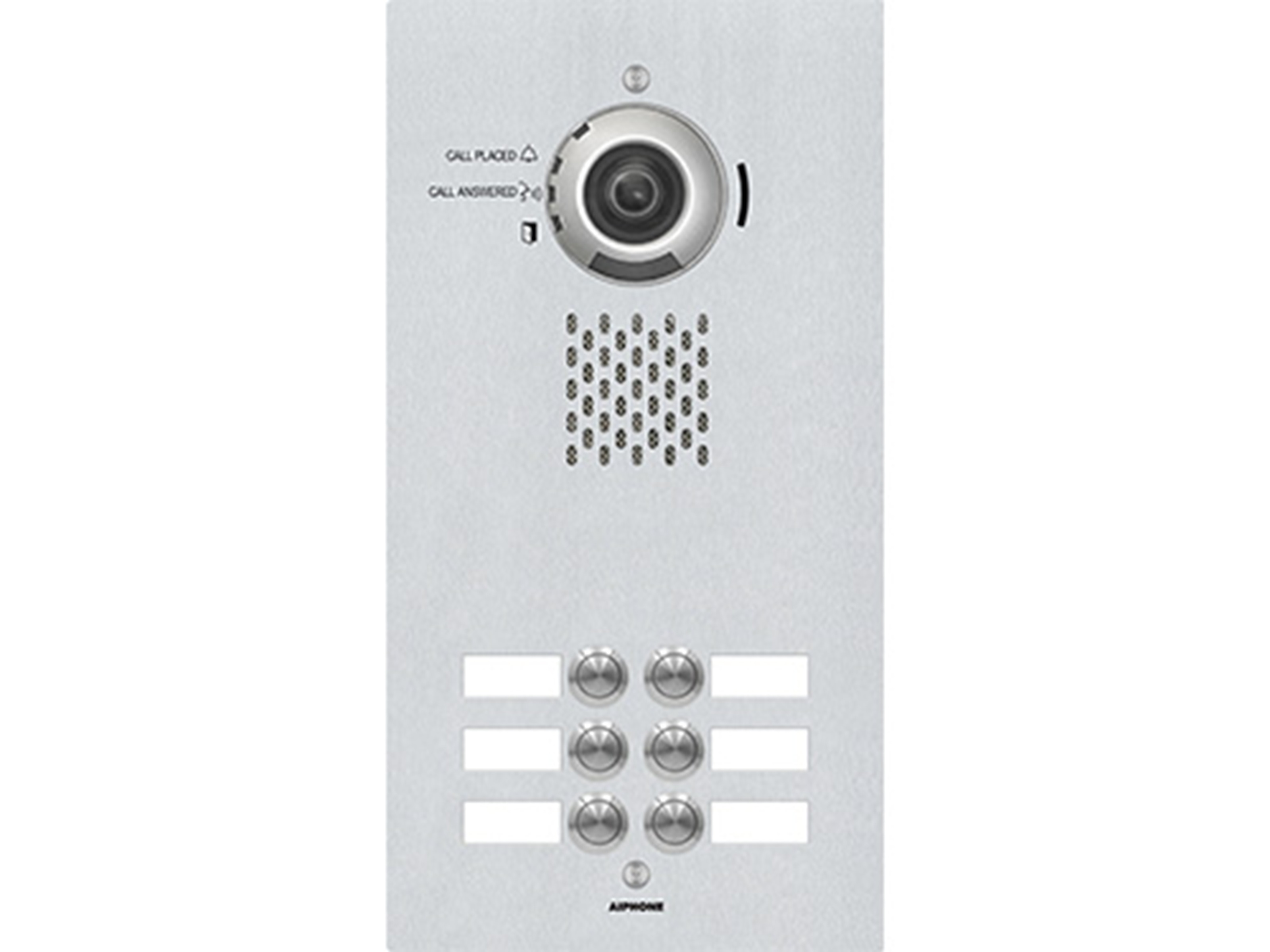IX SERIES IP INTERCOM ALL IN ONE 6 BUTTON VIDEO DOOR STATION SILVER STAINLESS STEEL PUSH BUTTON 1.23MP STAINLESS STEEL IP65 IK08 H.264 2 x OUTPUTS 24VDC