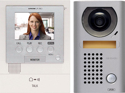AIPHONE VIDEO INTERCOM KIT INCLUDE 1xJF-DV STAINLESS STEEL SURFACE MOUNT VIDEO DOOR STATION, 1xJF-2MED 3.5