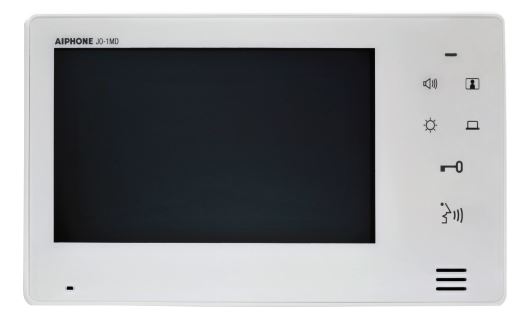 AIPHONE JO SERIES 2/4-WIRE INTERCOM MONITOR WHITE RESIDENTIAL 7 INCH DISPLAY LCD PLASTIC 18VDC