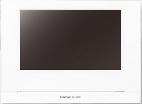 AIPHONE JO SERIES 2/4-WIRE INTERCOM MONITOR WITH WIFI WHITE RESIDENTIAL 7 INCH DISPLAY CAPACITIVE TOUCHSCREEN PLASTIC 18VDC
