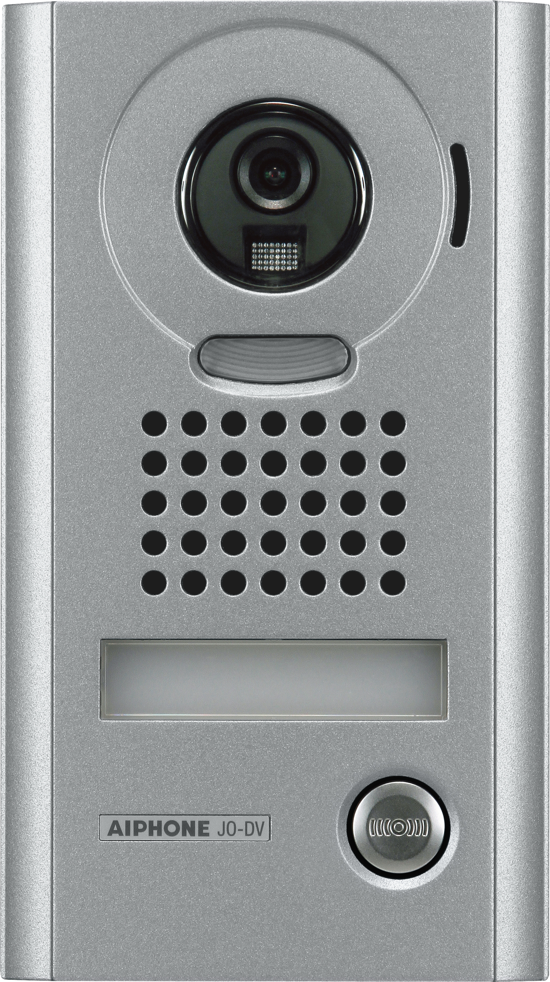 JO SERIES 2/4-WIRE INTERCOM 1 BUTTON AUDIO/VIDEO DOOR STATION SILVER RESIDENTIAL MECHANICAL BUTTON METAL IP54 IK08 SUB DOOR STATION POWER BY MONITOR BUS