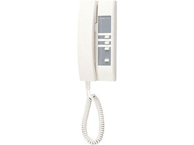 AIPHONE TD SERIES MULTI WIRE INTERCOM HANDSET WHITE COMMERCIAL MECHANICAL BUTTON PLASTIC POWER BY MONITOR BUS
