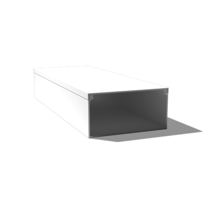 AUSSIEDUCT CD5025WH 50X25MM PVC MINI TRUNKING 4M LENGTH WHITE
