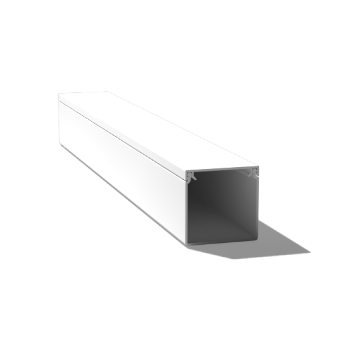 AUSSIEDUCT CD5050WH 50X50MM PVC MINI TRUNKING 4M LENGTH WHITE
