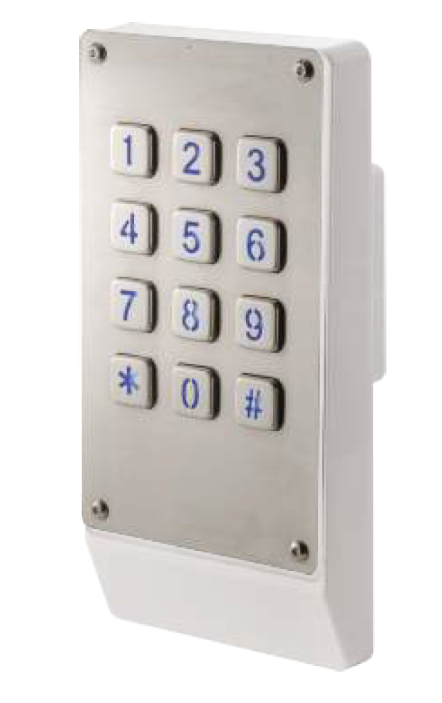4G LTE SERIES 4G SIM KEYPAD - METAL SILVER APARTMENT/RESIDENTIAL MECHANICAL BUTTON STAINLESS STEEL 12-24VAC/DC