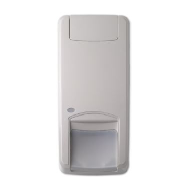 CARRIER HARDWIRED PET FRIENDLY PIR DUAL WITH MIRROR LENS WHITE PET UP TO 18KG 12M DETECTION AREA 1 x N/C OUTPUT (DRY) PLASTIC WALL MOUNT IP30 IK04 1.8~3M MOUNT HEIGHT 5.8GHz 9-15VDC
