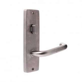 STANDARD SQUARE END INTERNAL PLATE TO SUIT 3770/3570SERIES LOCKS W/ TURNKNOB TYPE 70 ROUND LEVER SATIN CHROME 166Hx48Wx12D (MM) W/FIXING SCREW FOR 32-45MM DOOR THICKNESS