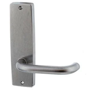 LOCKWOOD STANDARD SQUARE END INTERIOR PLATE W/TYPE 70 ROUND LEVER SATIN CHROME W/FIXING SCREW FOR 32-45MM DOOR THICKNESS 166HX48WX12D(MM) SUIT 3770 SERIES MORTICE LOCK