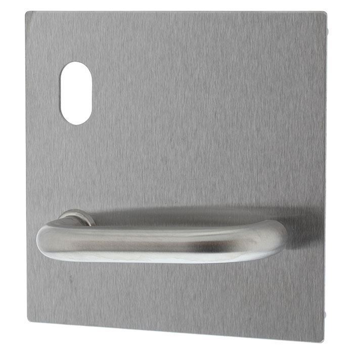 ASSA ABLOY LOCKWOOD SERIES ARTEFACT SQUARE CORNER PLATE EXTERNAL FURNITURE WITH CYLINDER HOLE 96 STYLE LEVER