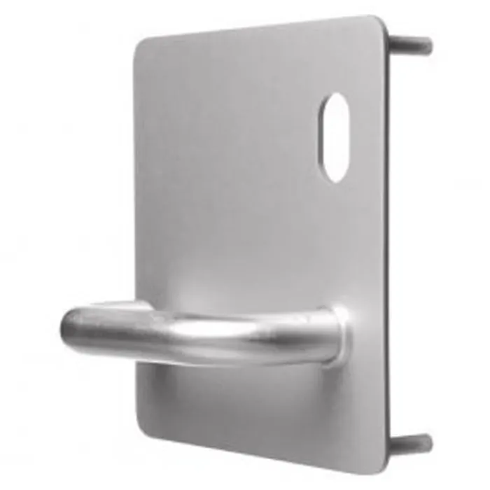 202 SERIES EXTERNAL STAINLES STEEL PLATE WITH CYLINDER HOLE RIGHT HANDED PULL HANDLE  LEVER PLATE SIZE 162Wx162H (MM)