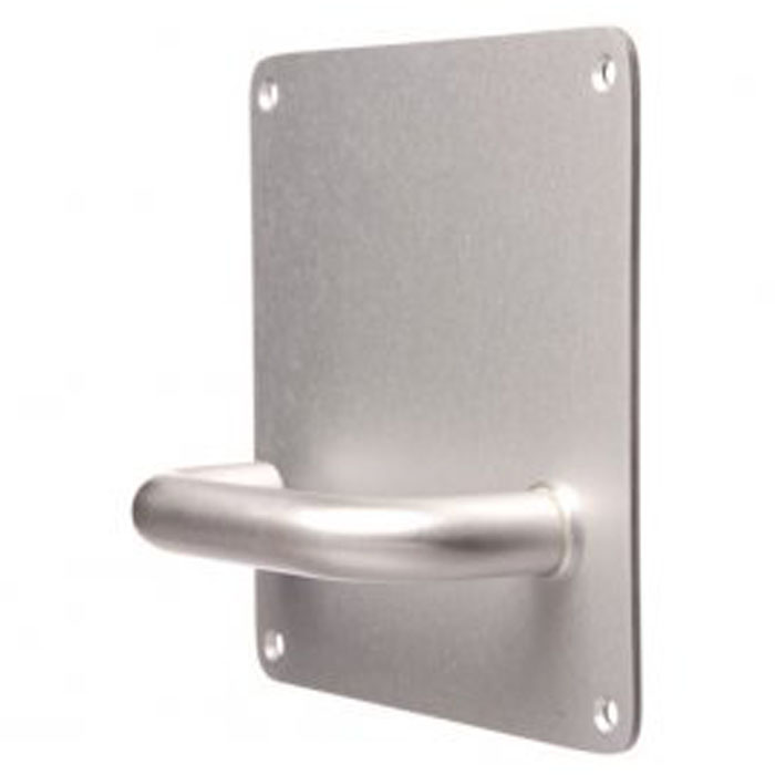 203 INTERIOR PLATE WITH 96 LEVER RH SUITS 35-45MM DOOR THICKNESS 162Lx162Wx2D (MM) STAINLESS STEEL 4 HR FIRE RATED (DEPENDING ON LOCK AND DOORSET)