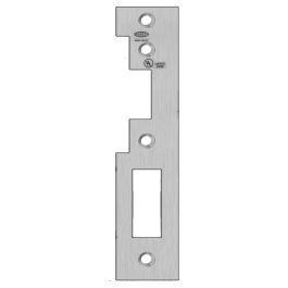 ASSA STRIKE PLATE 539, E-TYPE EURO SASH DIN RH WITH SQUARE CORNERS,  STAINLESS STEEL FACE PLATE FOR ES110 ELECTRIC STRIKE 150Hx30Wx4D (MM) [MADE TO ORDER]