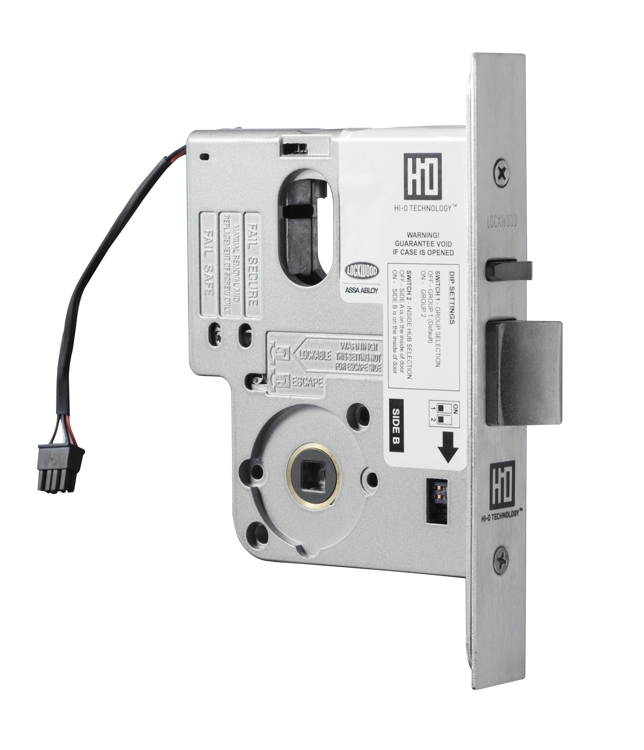 ASSA LOCKWOOD 3570 SERIES HIGH SECURITY ELECTRIC MORTICE LOCK MONITORED FAIL SECURE( PTO) - INSIDE/ FAIL SAFE( PTL) - OUTSIDE 12-24VDC