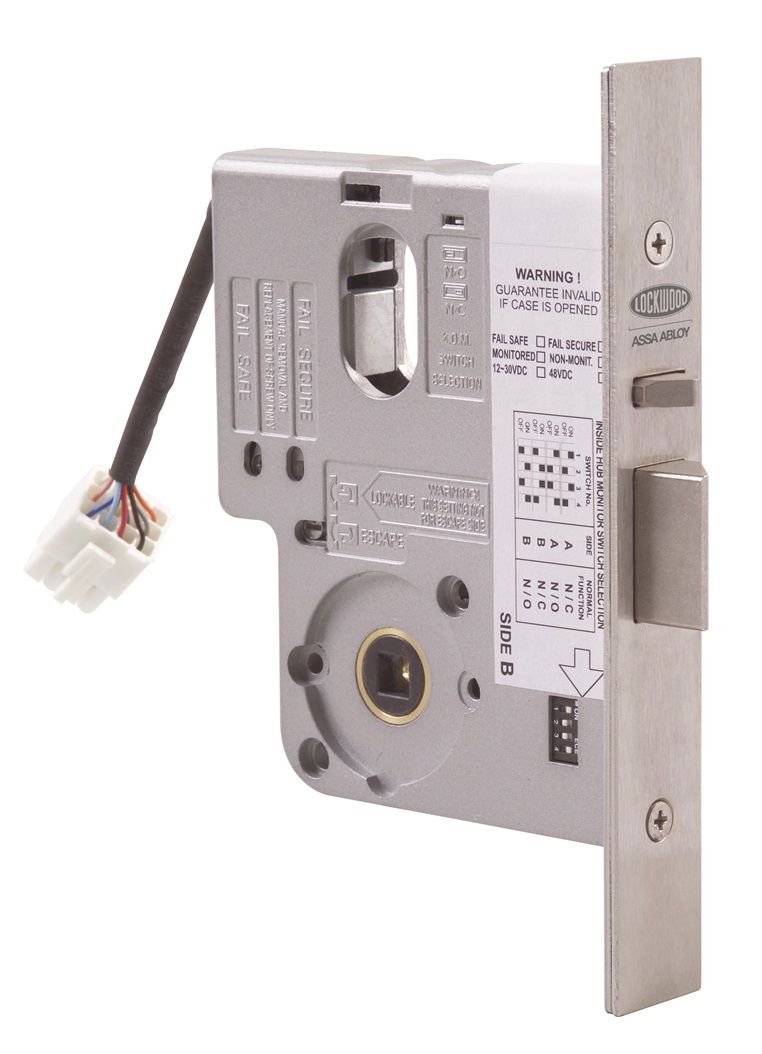 ASSA ABLOY LOCKWOOD 3570 SERIES STANDARD ELECTRIC MORTICE LOCK MONITORED FAIL SAFE/FAIL SECURE(FIELD CHANGEABLE) 12/24VDC