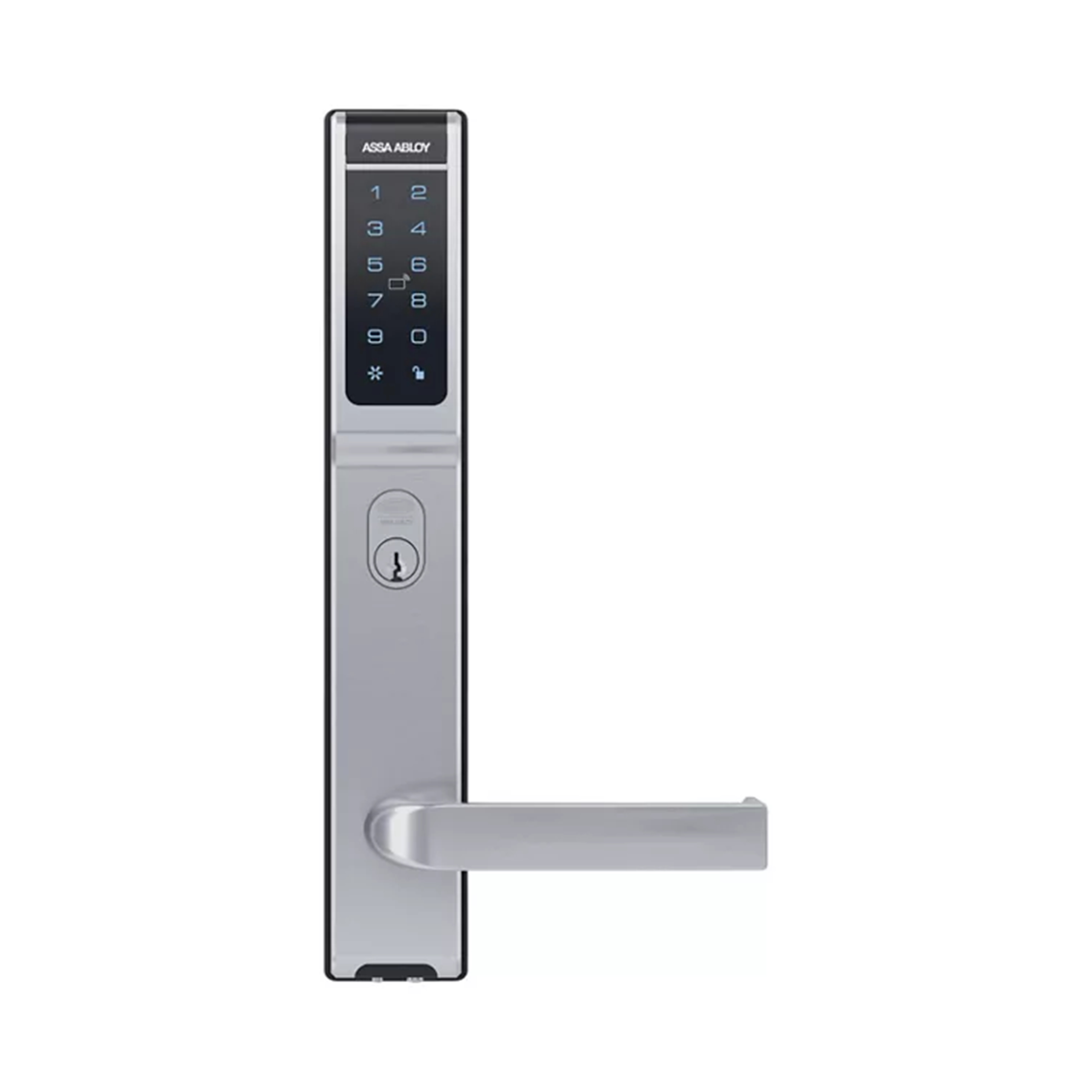 ASSA ABLOY APERIO AU103BMU2SC1/3 AU100 SERIES V3 KEYPAD READER MOBILE ACCESS ESCUTCHEON 35-50MM DOOR SATIN CHROME