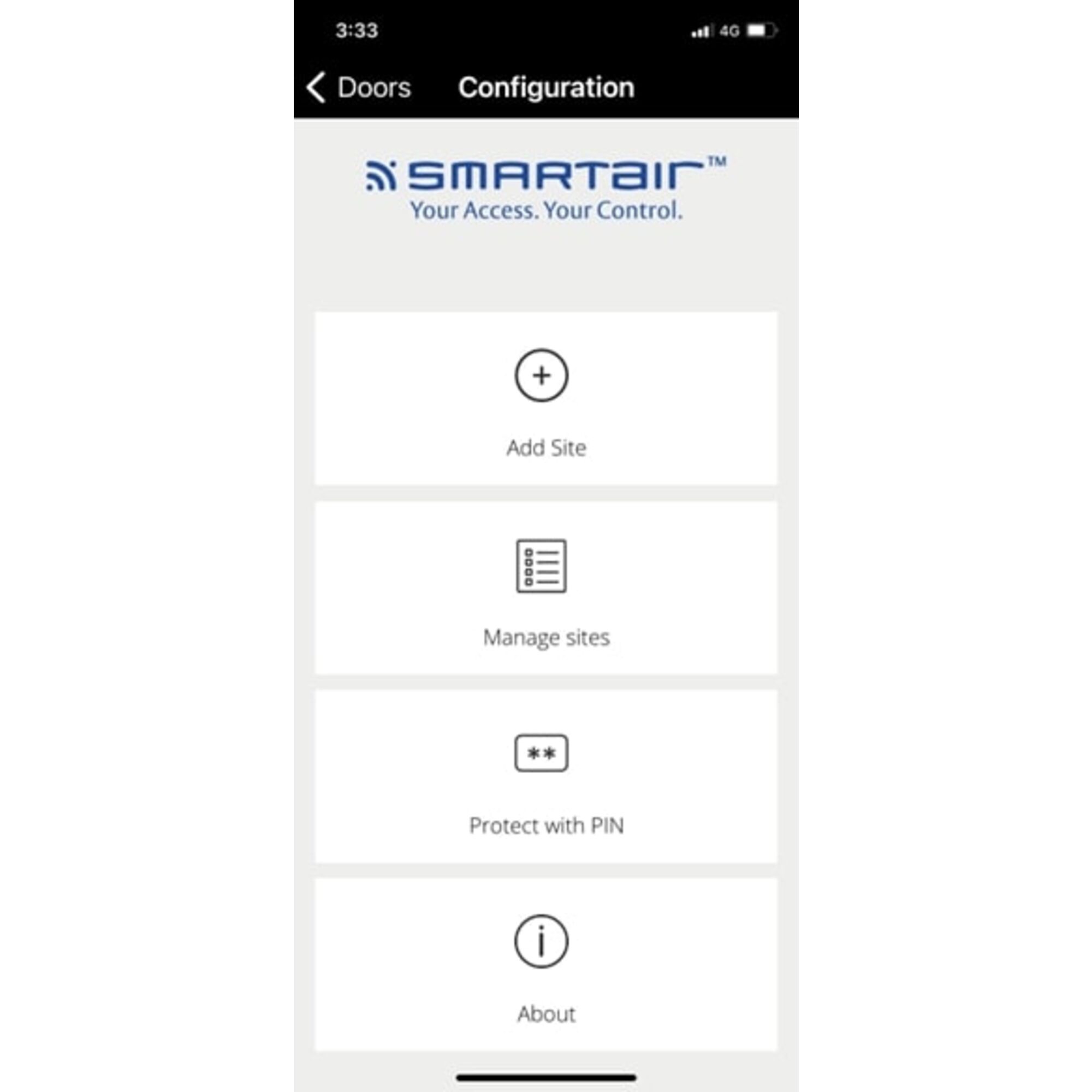 ASSA ABLOY SNCCLICMOBILE SMARTAIR WIRELESS REMOTE OPENING MOBILE APP IOS ANDROID