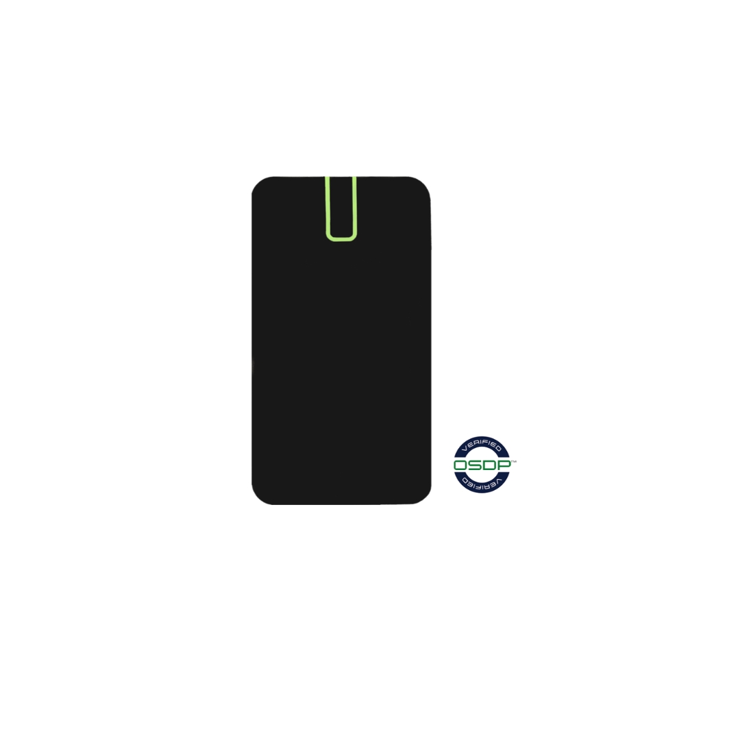 ASTUTO HIGH LEVEL ENCRYPTED MINI READER BLACK COMPATIBLE WITH ALL ASTUTO PRODUCTS OSDP/ WIEGAND/ RS232 IP65 9-15VDC