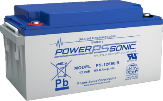 PS-12650VDS 12VDC /65Ah SEALED LEAD ACID BATTERY 650A (10 Sec) DISCHARGE OPERATE TEMP -20° ~ +60° 0.25A CHARGE CURRENT T6 GREY 21KG