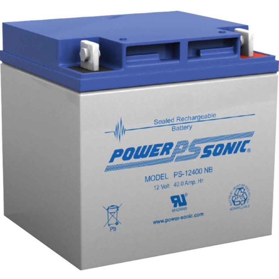 12VDC /40Ah SEALED LEAD ACID BATTERY 13A (5 Sec) DISCHARGE OPERATE TEMP -20° ~ +60° T6 GREY
