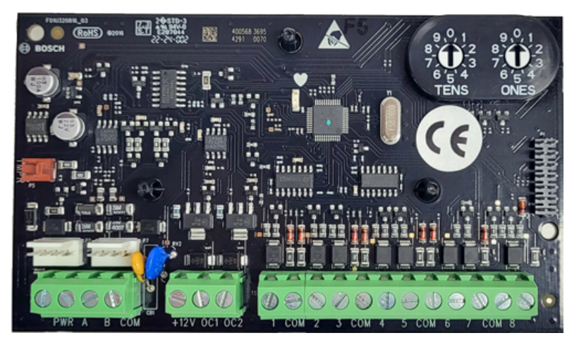 BOSCH SOLUTION 4000 HARDWIRED I EXP MOD BLACK 8 x ZONE NOT EXPANDABLE 2 x OUTPUT PCB ENCLOSURE MOUNT SDI2 12VDC