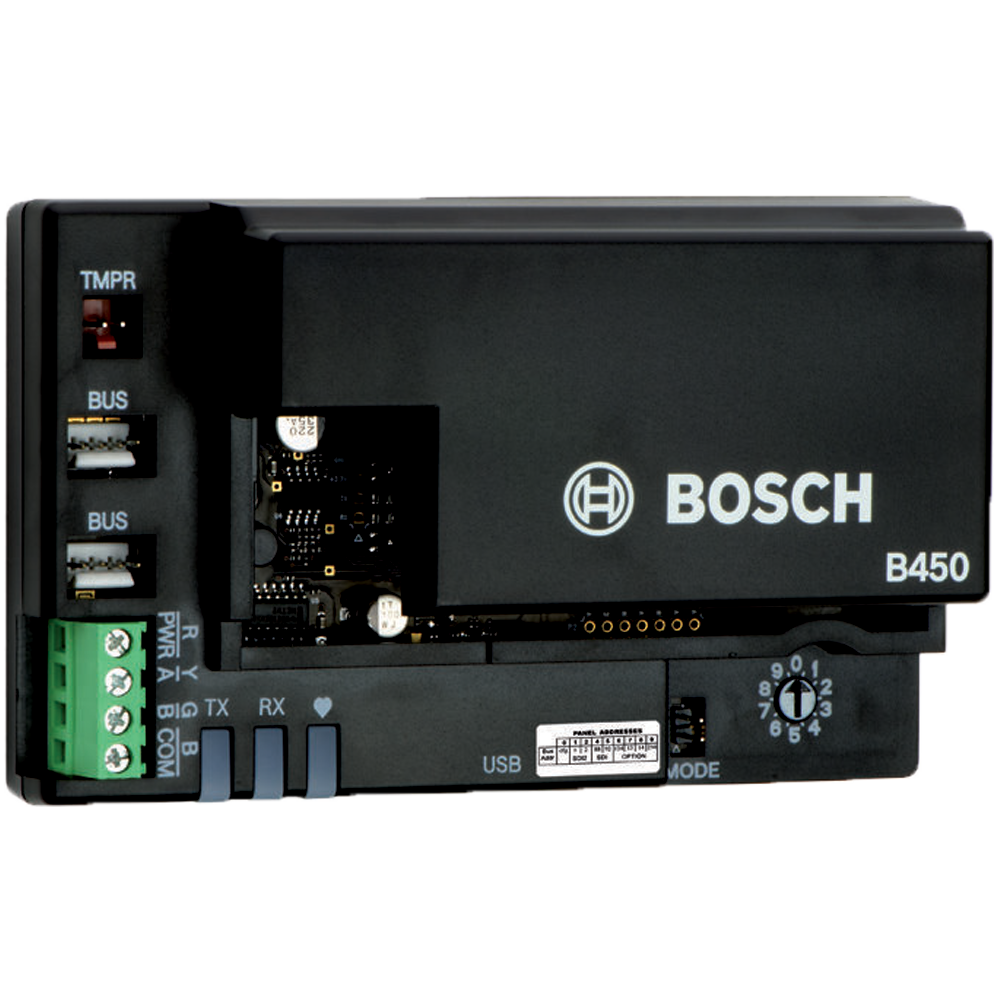 BOSCH HARDWIRED IP GPRS COMMUNICATION MODULE BLACK PLASTIC ENCLOSURE MOUNT SDI & SDI2 12VDC SUITS SOLUTION 2000/ 3000/ 4000/ G SERIES