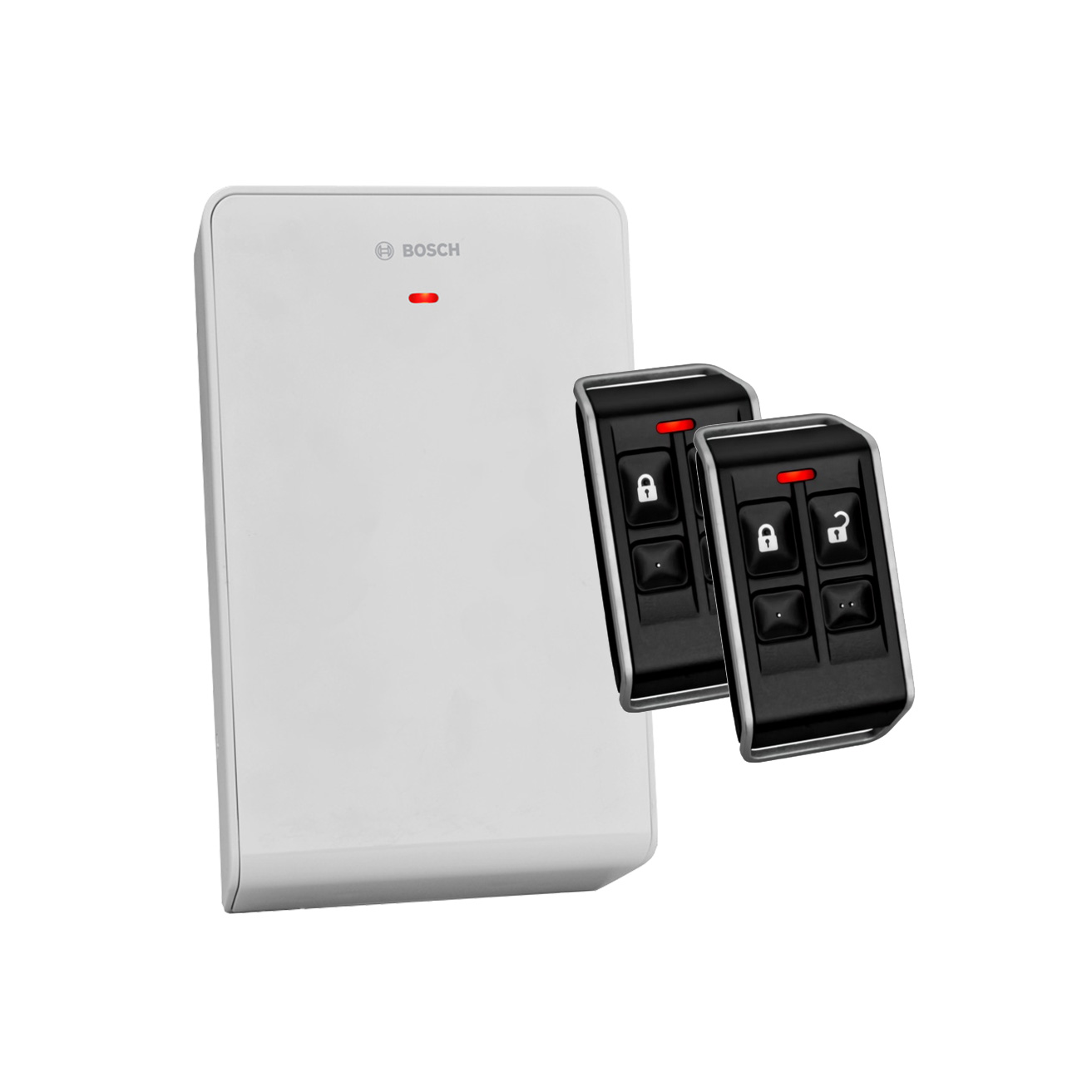 BOSCH RADION DELUXE WIRELESS KEY FOB KIT INCLUDES 1 x B810 RECEIVER & 2 x RFKF-FBS 4 BUTTON KEY FOB TRANSMITTERS 433MHz SUITS SOLUTION 3000