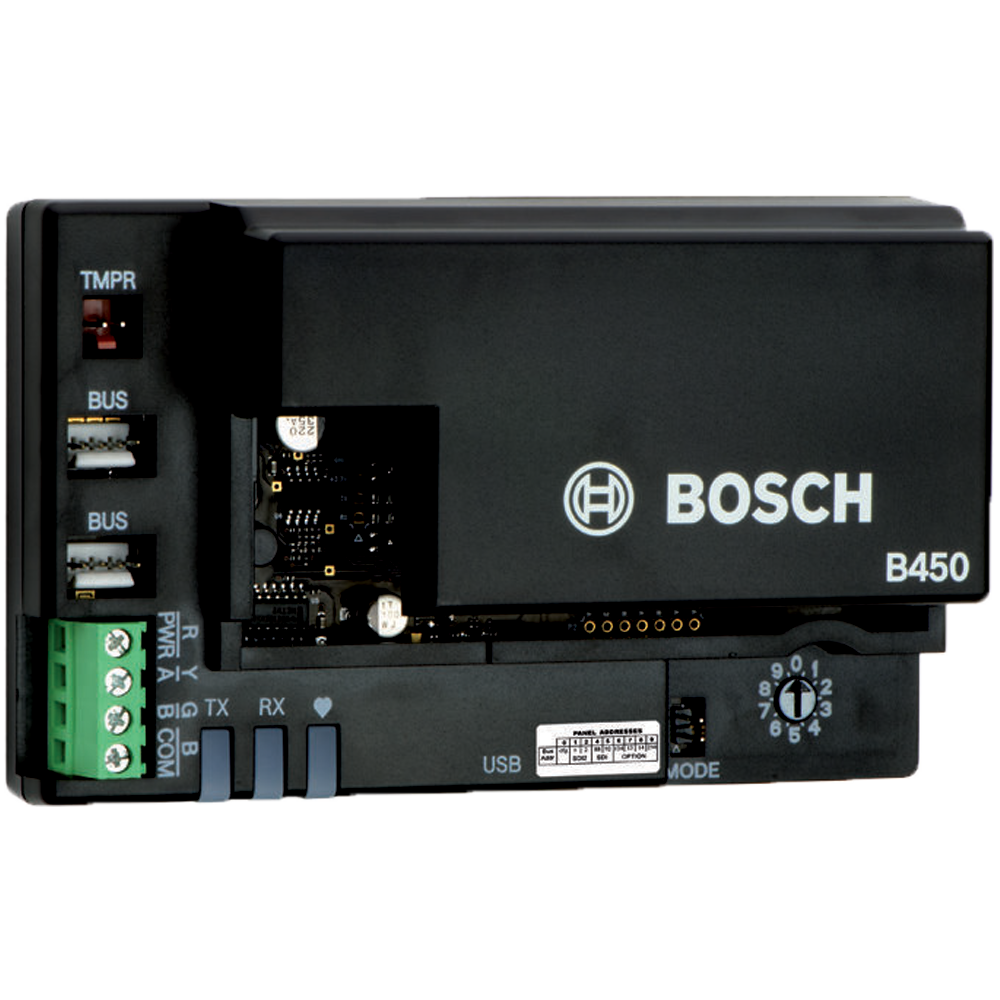 BOSCH HARDWIRED IP GPRS COMMUNICATION MODULE BLACK PLASTIC ENCLOSURE MOUNT SDI & SDI2 12VDC SUITS SOLUTION 2000/ 3000/ G SERIES