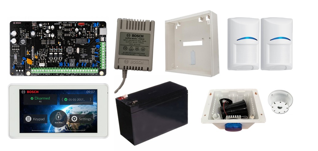 BOSCH 2000 H/WIRED ALARM KIT 1x SOL 2000 PCB 1x 5