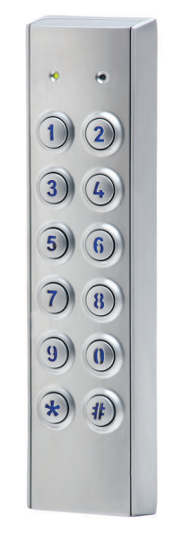 BOSCH SOL 6000 HARDWIRED KEYPAD (6x2) SILVER 1 x SPDT OUTPUT 1 INPUT (DRY) WITH BACKLIT METAL WALL MOUNT IP67 10-14VDC