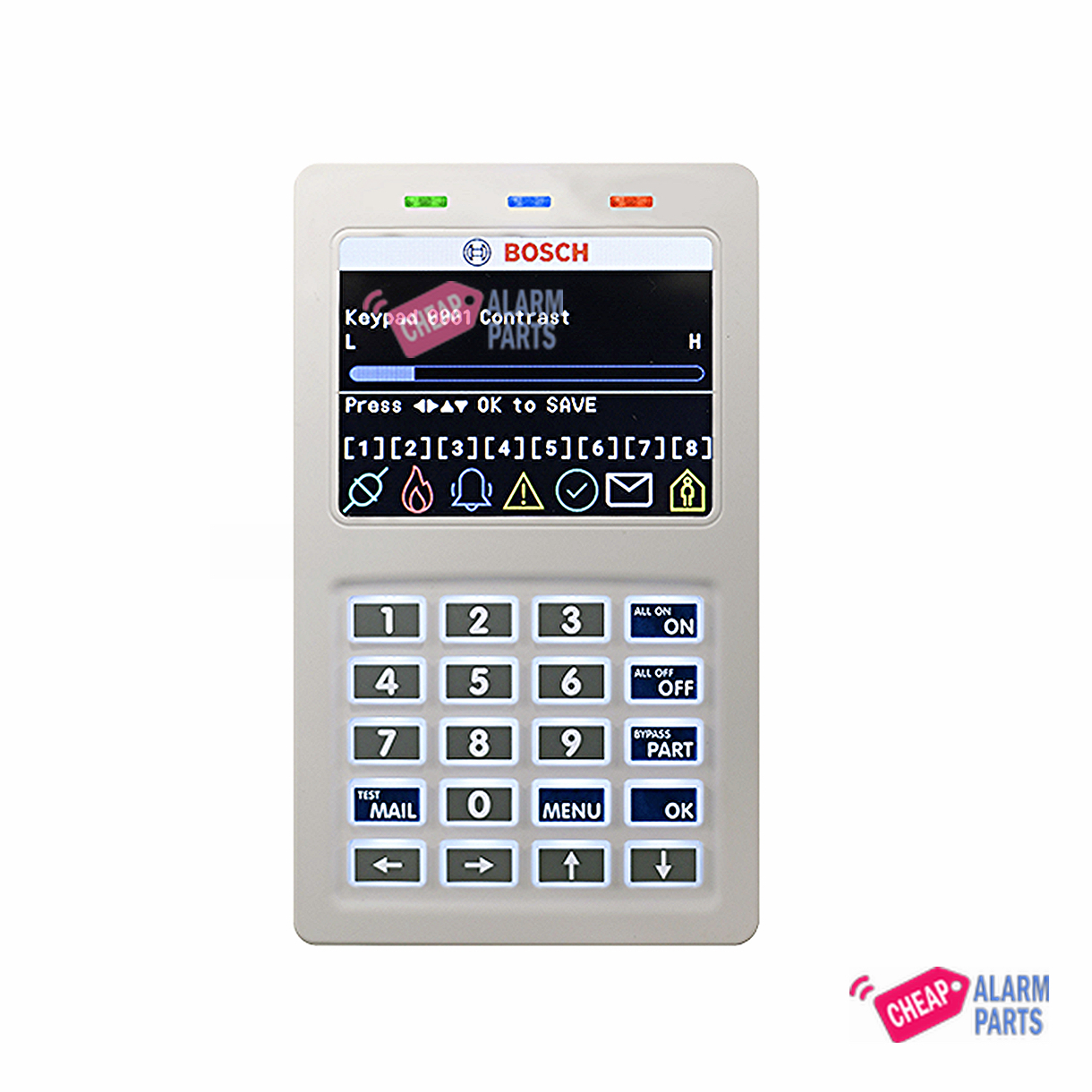 BOSCH SOLUTION 6000/ 6000-IP WIRELESS KEYPAD BLACK 3.5
