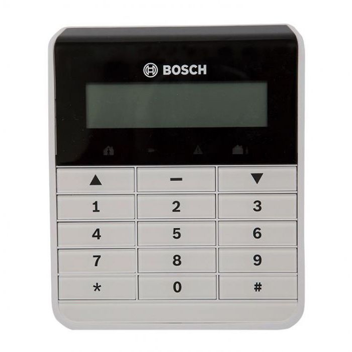 BOSCH HARDWIRED KEYPAD WHITE ALPHANUM LCD WITH BACKLIT PLASTIC WALL MOUNT 12VDC SUITS SOLUTION 2000/ 3000